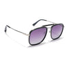 Voyage Select Wayfarer Sunglasses (Light Purple & Clear Lens | Black & Silver Frame - SLPMG6259)