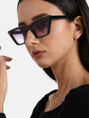 Velari | Violet-Black Cateye Sunglasses MG3298
