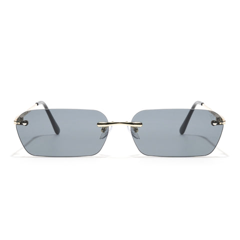 Underdog |  Black Rimless Rectangle Sunglasses MG3786