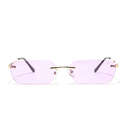 Underdog | Purple Rimless Rectangle Sunglasses MG3787