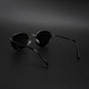 Round Polarized Sunglasses (Green Lens | Silver Frame - PMG5856)