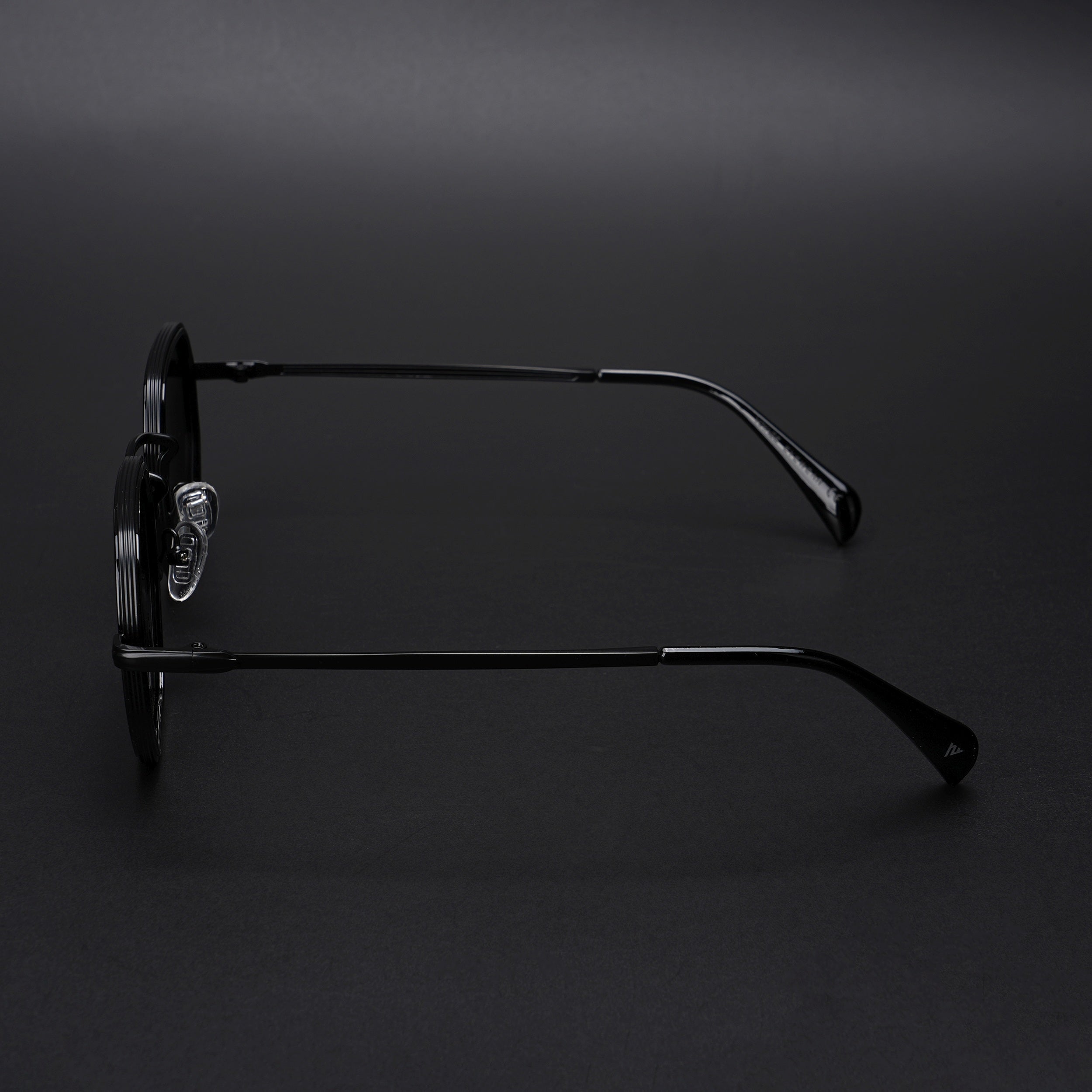 Geometric Polarized Sunglasses (Black Lens | Black Frame - PMG5851)