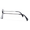 Cubix | Geometric Silver Polarized Sunglasses | Black Lens - PMG5852