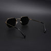 Cubix | Geometric Golden Polarized Sunglasses | Black Lens  - PMG5853