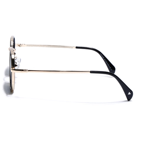 Cubix | Geometric Golden Polarized Sunglasses | Black Lens  - PMG5853