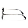 Geometric Sunglasses for Men & Women (Olive Lens | Silver & Black Frame - PMG7577)