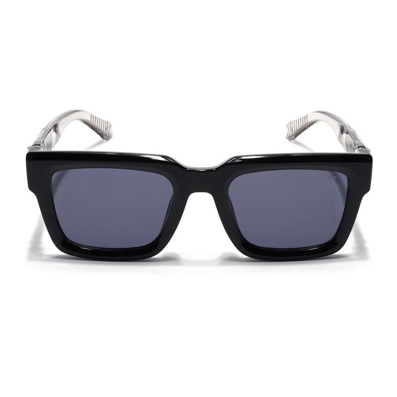 Drakk | Black Square Sunglasses | Grey Lens - MG7120
