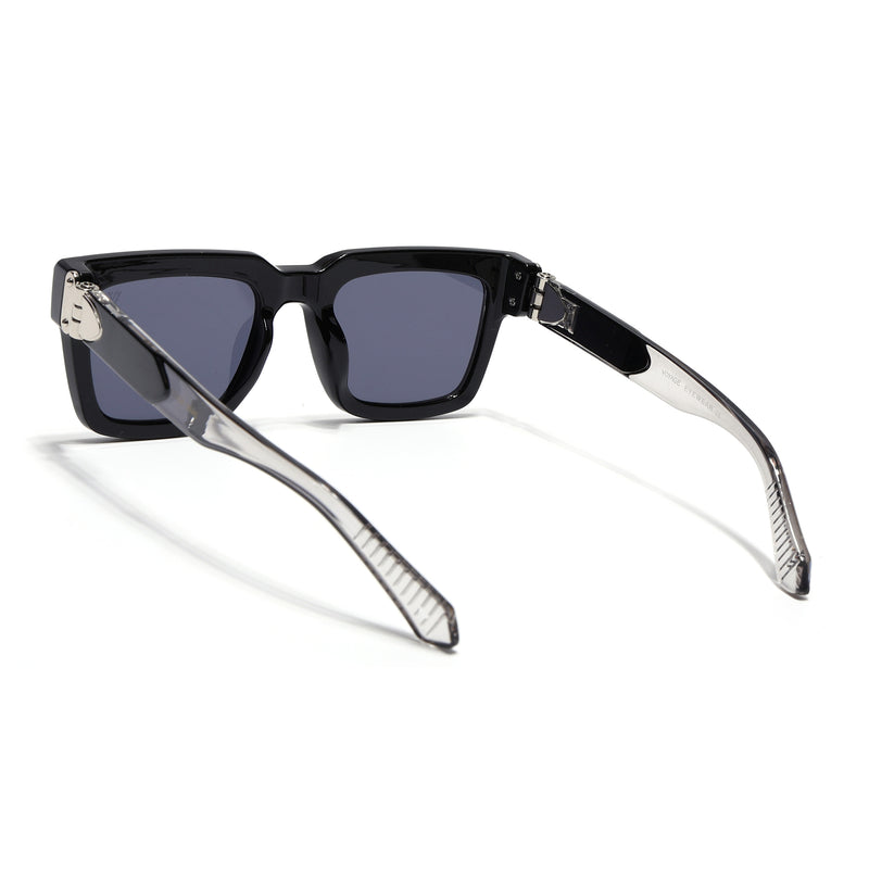 Drakk | Black Square Sunglasses | Grey Lens - MG7120