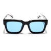 Drakk | Black Square Sunglasses | Blue Lens - MG7121