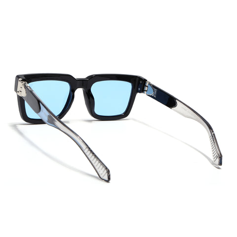 Drakk | Black Square Sunglasses | Blue Lens - MG7121