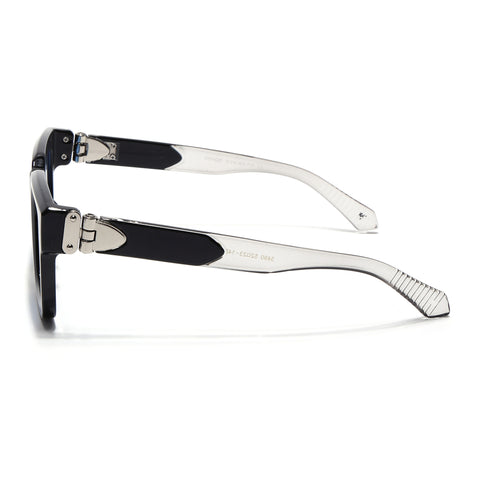 Drakk | Black Square Sunglasses | Blue Lens - MG7121