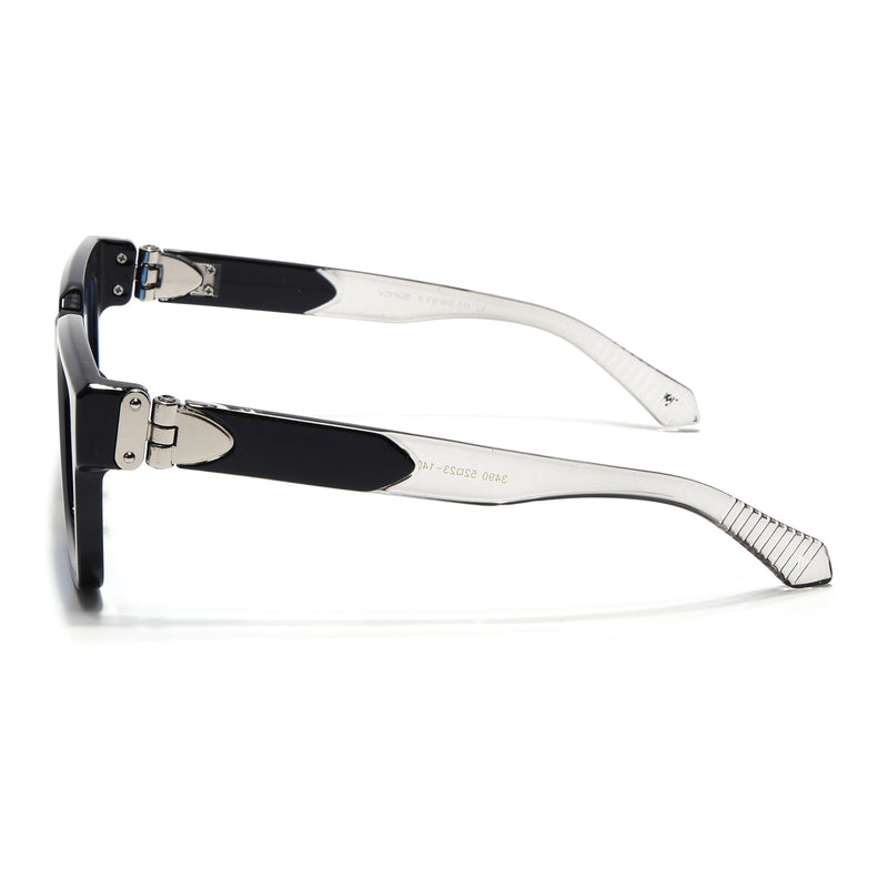 Drakk | Black Square Sunglasses | Blue Lens - MG7121