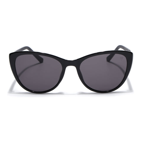 Cateye Sunglasses for Women (Black Lens | Black Frame - MG7165)