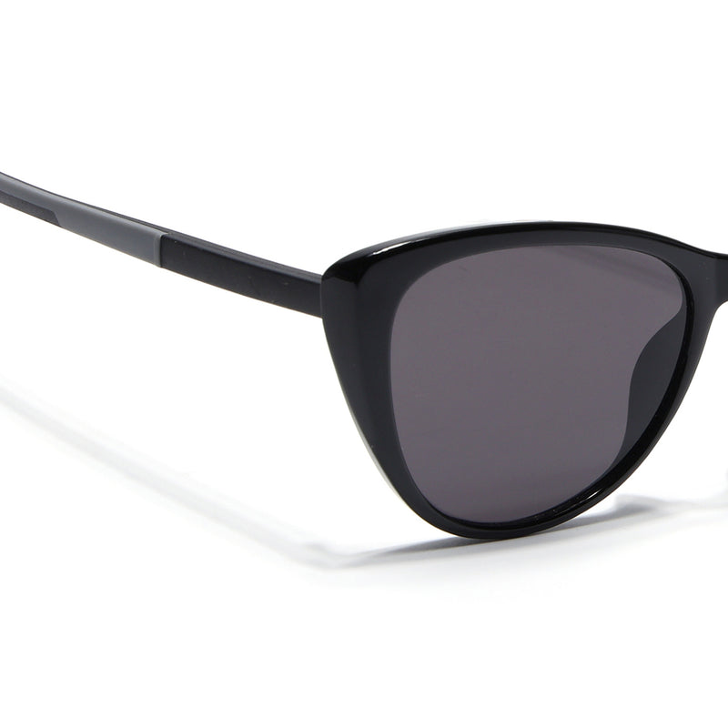 Cateye Sunglasses for Women (Black Lens | Black Frame - MG7165)