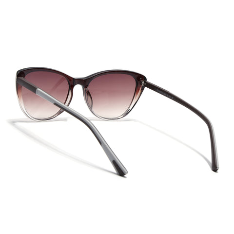 Cateye Sunglasses for Women (Brown & Clear Lens | Brown & Clear Frame - MG7167)