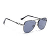 Rafale | Black Aviator Sunglasses | Grey Lens - MG7255