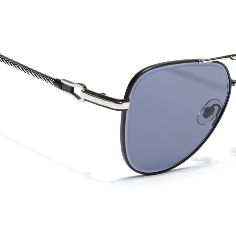 Rafale | Black Aviator Sunglasses | Grey Lens - MG7255