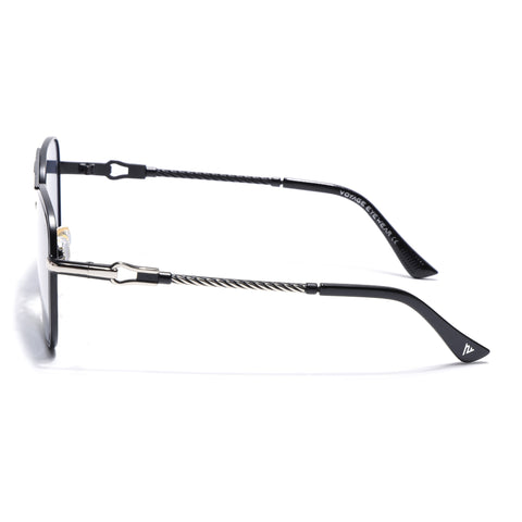 Rafale | Black Aviator Sunglasses | Grey Lens - MG7255