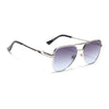 Rafale | Silver Aviator Sunglasses  | Blue & Clear Lens - MG7256