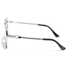 Rafale | Silver Aviator Sunglasses  | Blue & Clear Lens - MG7256