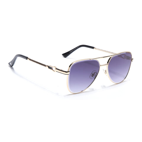 Rafale | GoldenAviator Sunglasses | Grey & Clear Lens - MG7257