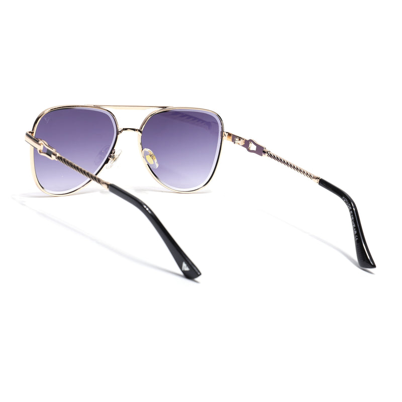 Rafale | GoldenAviator Sunglasses | Grey & Clear Lens - MG7257