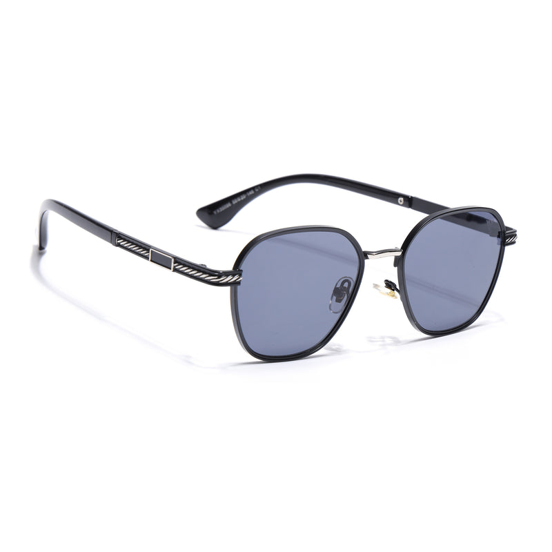 Square Sunglasses for Men & Women (Grey Lens | Black Frame - MG7258)