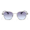 Square Sunglasses for Men & Women (Blue & Clear Lens | Silver Frame - MG7259)