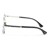 Square Sunglasses for Men & Women (Blue & Clear Lens | Silver Frame - MG7259)