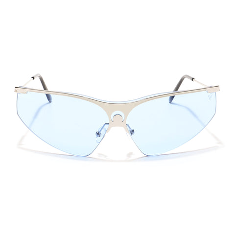 Warp | Blue Wrap-Around Sunglasses - MG4222