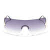 Black & Clear Wrap Around Sunglasses - MG4116