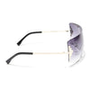 Black & Clear Wrap Around Sunglasses - MG4116