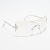 Transparent Wrap Round Sunglasses (3568MG4117)