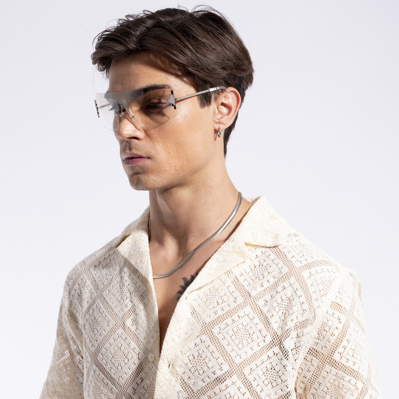 Transparent Wrap Round Sunglasses (3568MG4117)