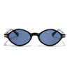 Remi | Black Oval Sunglasses | Grey Lens - MG7751