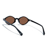 Remi | Black Oval Sunglasses | Brown Lens  - MG7752