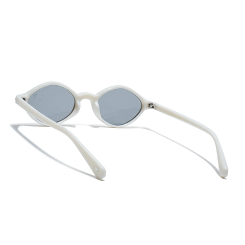 Remi | White Oval Sunglasses | MG7753