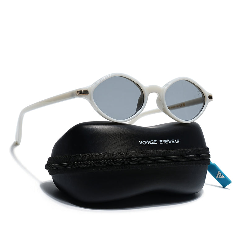 Remi | White Oval Sunglasses | MG7753