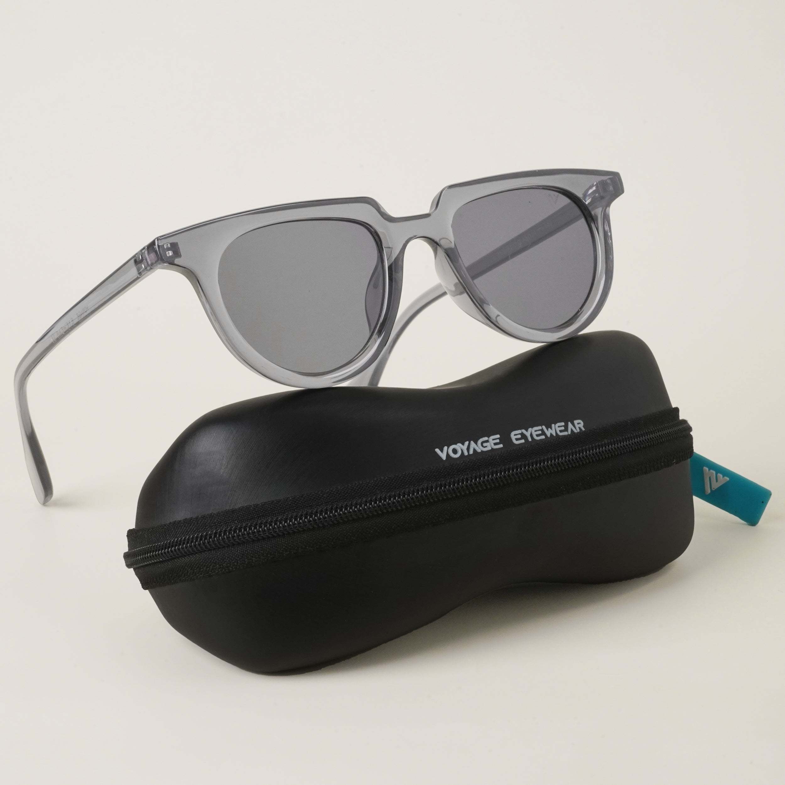 Voyage Grey Oval Sunglasses for Men & Women (3681MG4093)