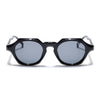 Hexagonal Sunglasses for Men & Women (Black Lens | Black Frame - MG7673)
