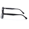 Hexagonal Sunglasses for Men & Women (Black Lens | Black Frame - MG7673)