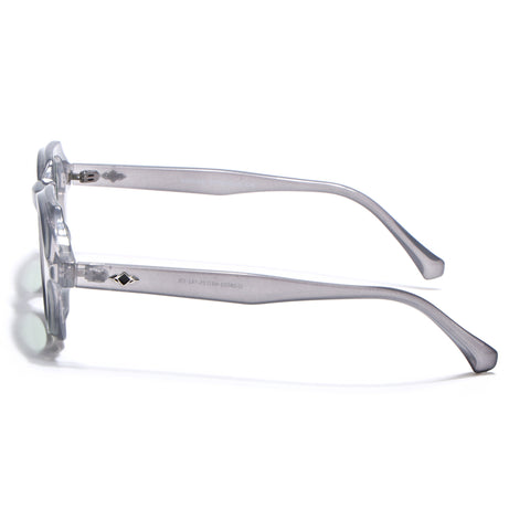 Hexagonal Sunglasses for Men & Women (Sea Green Lens | Grey Frame - MG7675)