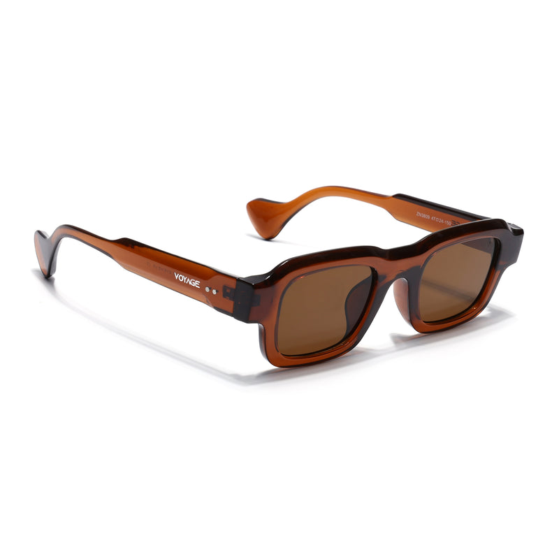 Noir | Brown Square Sunglasses for Men & Women | MG7157