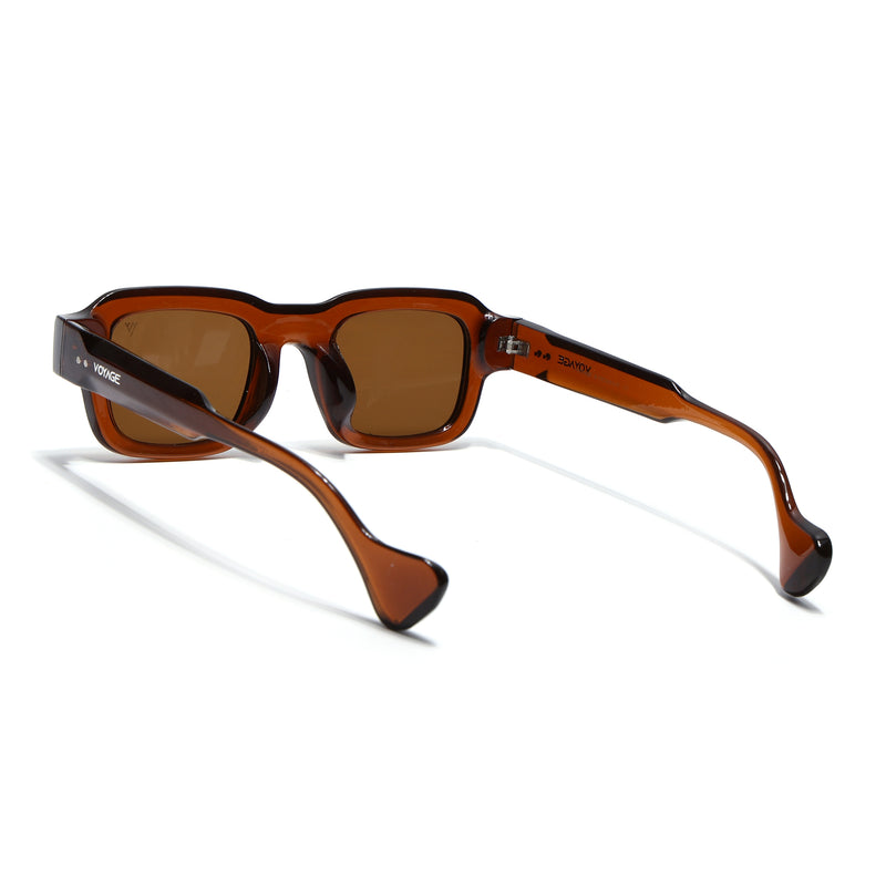 Noir | Brown Square Sunglasses for Men & Women | MG7157