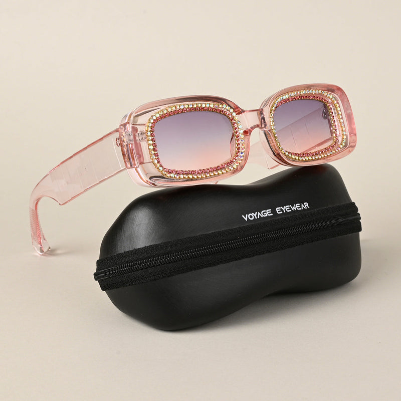 Purple & Pink Oval Sunglasses (3913MG4360)
