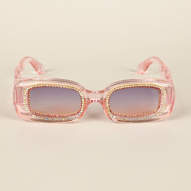 Purple & Pink Oval Sunglasses (3913MG4360)
