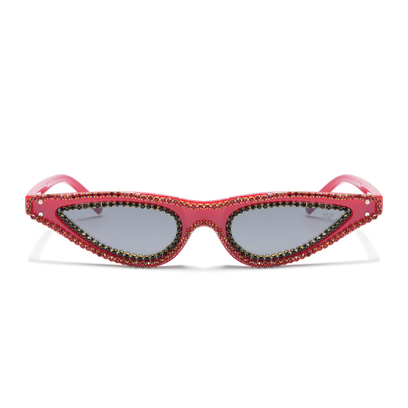 Black & Red Cateye Sunglasses - MG4369