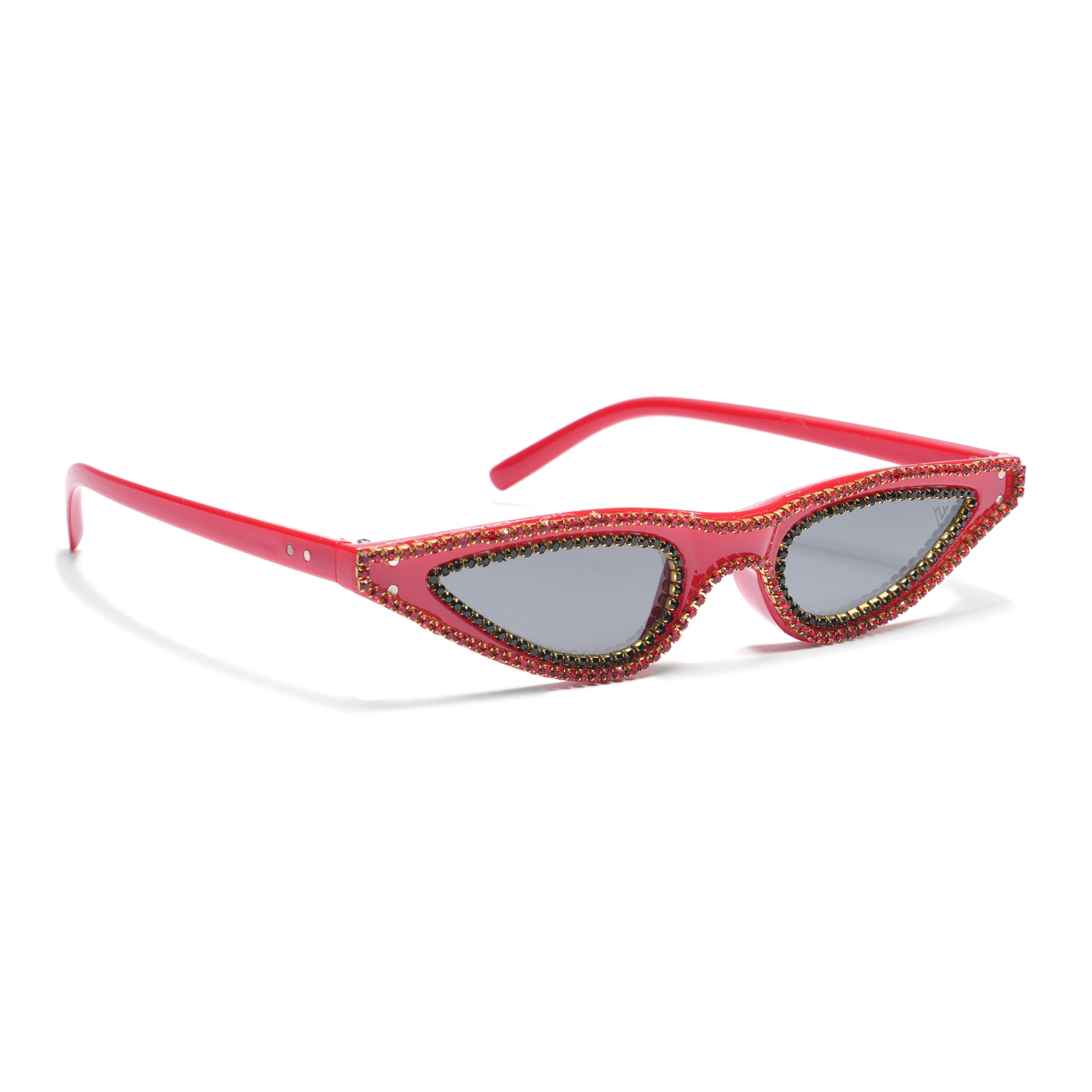 Black & Red Cateye Sunglasses - MG4369