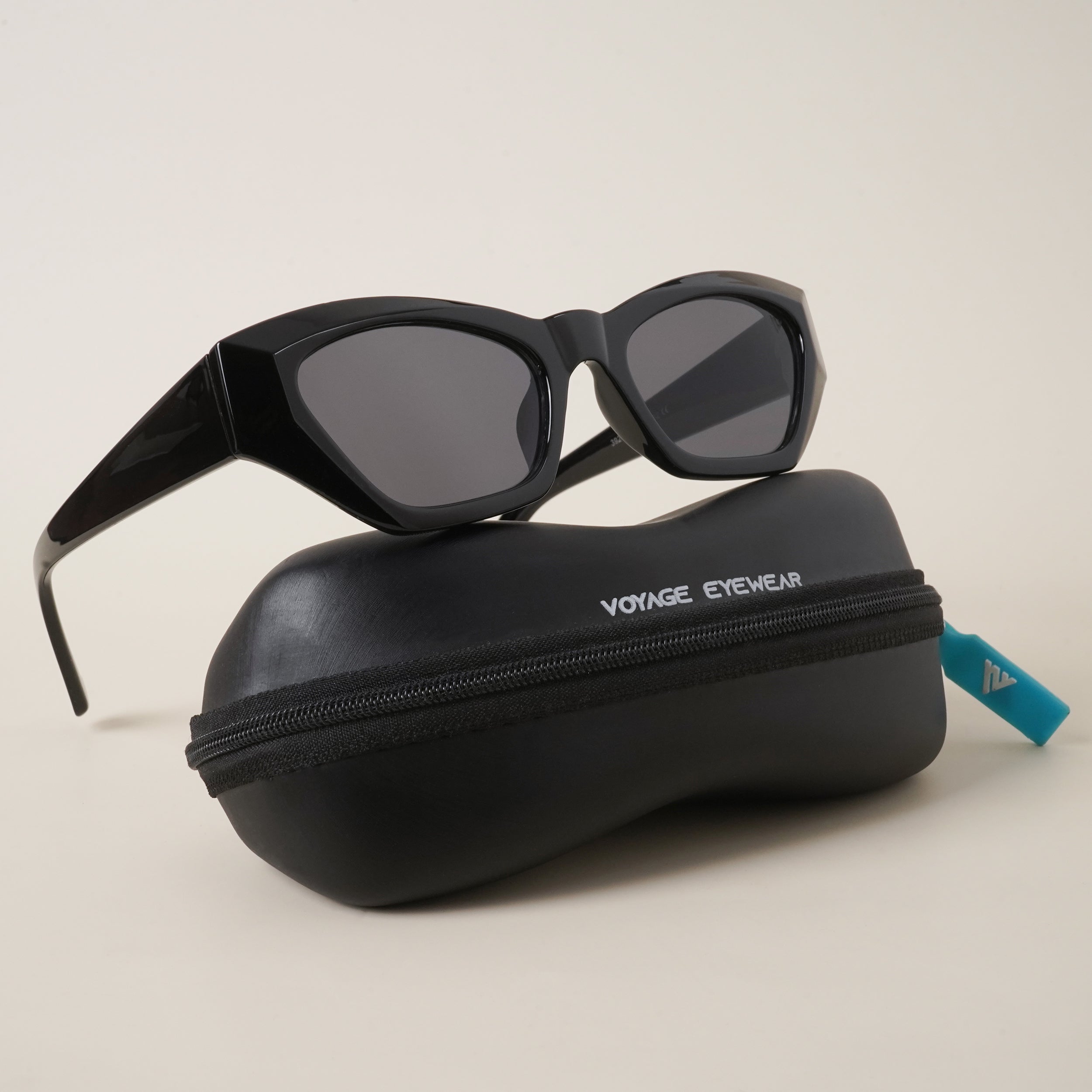 Voyage Black Oval Sunglasses MG3663