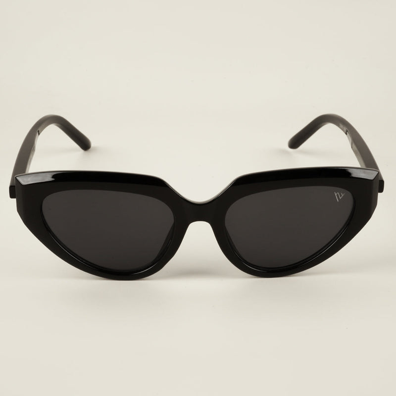 Black Oval UV Protection Sunglasses - MG4081